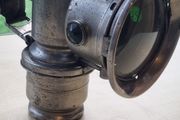An antiqu Carbide (acetylene) lamp made by Joseph Lucas Ltd.