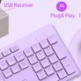 Wireless Keyboard & Mouse Set - brand new, never used (Purple) Image 5