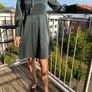 MANGO emerald dress XS Image 2