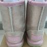 Girls Pink Metallic Classic Uggs - Excellent Condition Image 3