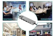 4k 6 in 1 USB C Hub HDMI,RJ45 Lan, USB-C, 2 USB 3.0 Ports and 87W Power Delivery for MacBook Pro and Type C Windows Laptops