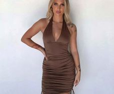 Mini Dress V neck