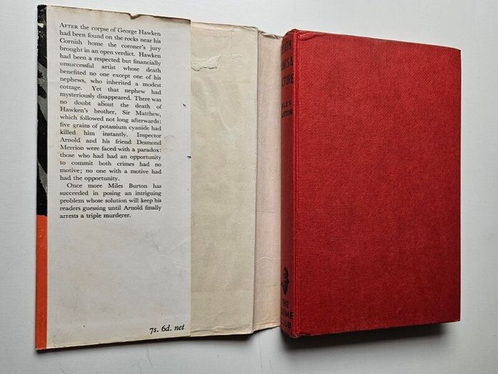 Death Paints A Picture - Miles Burton - Vintage Collins Crime Club Book - Vintage Crime Thriller Book