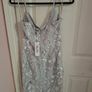 Chi Chi silver sequin bodycon dress Image 2