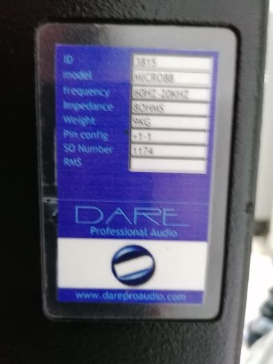 Dare Pro Audio Speakers