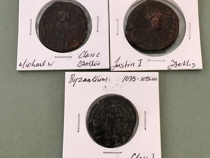 Byzantine Follis X3