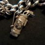 Mid Century Heavy 925 Sterling Silver Charm Bracelet Image 9
