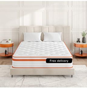 Small Double Mattress 4FT, 10 Inch Gel Memory Foam 7 Zone Orthopedic Small Double Mattress Pocket