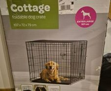 Foldable dog cage