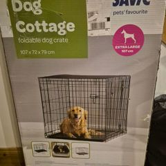 Foldable dog cage
