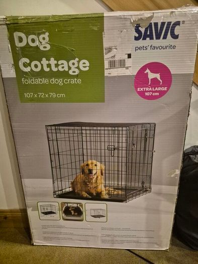 Foldable dog cage