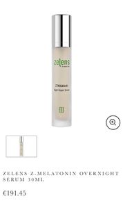 Zelens Z-melatonin Overnight Serum Bnib Retails For 191euro