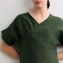 JAEGER Silk and Linen MIDI Dress Size 10 Image 6
