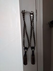 Black & Gold Tiebacks