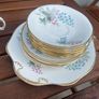 Vintage Royal Tara Fine Bone China Tea Set Floral Pattern & Gold Rim (Made in Ireland) Image 3