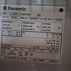Dometic 77l caravan fridge/freezer