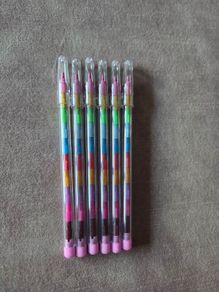 Colouring crayon pencils