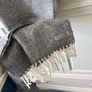 Foxford Woolen Mills Grey Herringbone Scarf Image 6