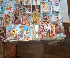 Vintage 100 Postcard Size features Vintage Pin-Up Illustrating Women Posing, Postage Available or Collection is always welcome