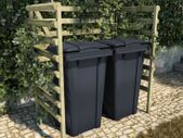 Double Bin Shed Green 140x80x150 cm Impregnated Pinewood