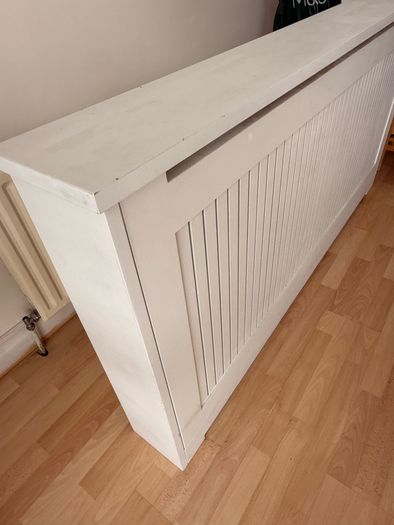 White radiator cover