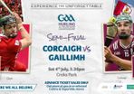 Galway vs. Cork - All Ireland Semi-Final - Two Hill Tickets