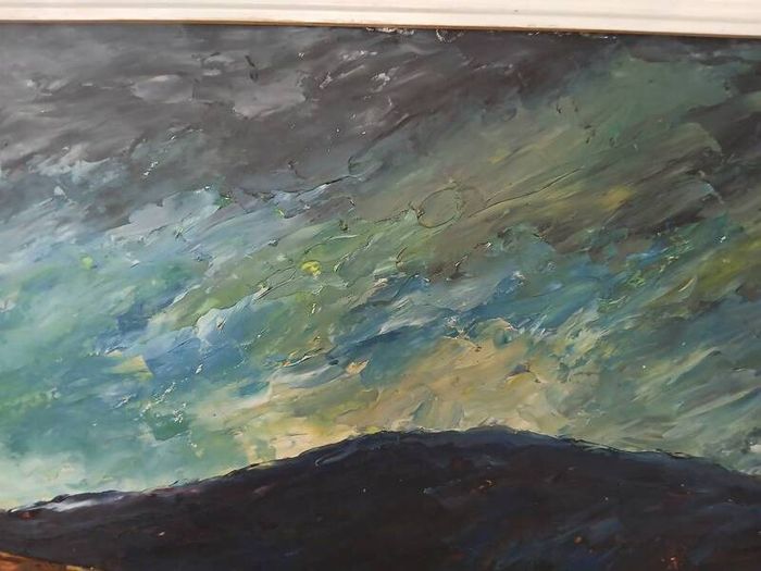 Vintage Oil Painting by C McLoughlin (1970)