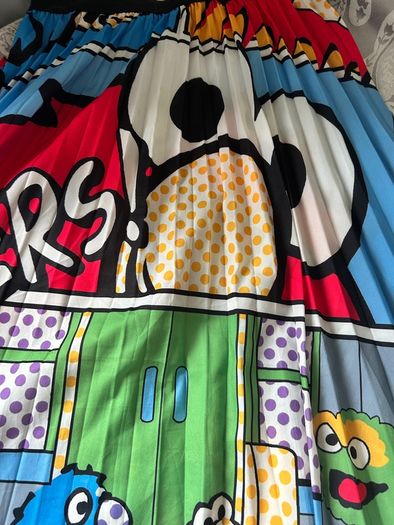 Sesame Street cartoon print skirt
