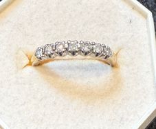 9ct gold diamond ring .33 carat weight size P free register post
