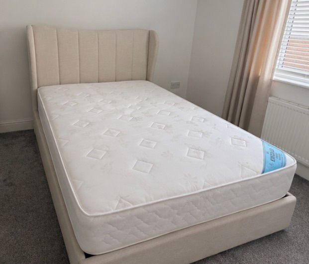 NEXT Double Ottoman Storage Bed + Orthopaedic Mattress