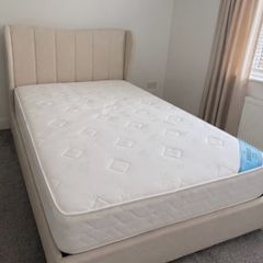 NEXT Double Ottoman Storage Bed + Orthopaedic Mattress