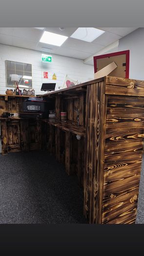 Custom-built reception /Home Bar. Open to offers