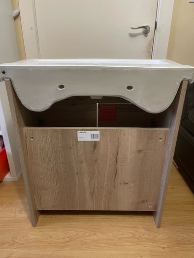 Ikoma Bathroom Vanity Unit & Basin Halifax Oak