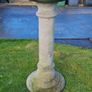 garden bird bath, granite look, heavy Image 2