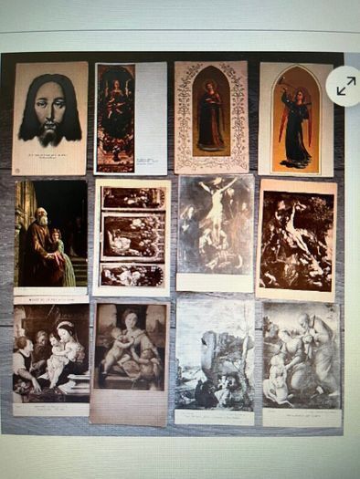 Christian Religion Themed Postcards x 48. 3 for 1 euro. 15 euro the lot