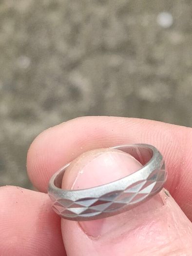 Mid Century Sterling Silver wedding Ring