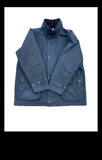 VINTAGE PG Field Navy Padded Wax Jacket Size XL