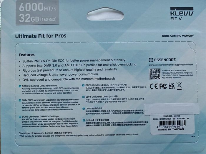 Klevv Ram Ddr 5 32 Gb