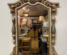 FLASH SALE! Was 295 now 225 ! Elegant Vintage Italian Polychrome Mirror