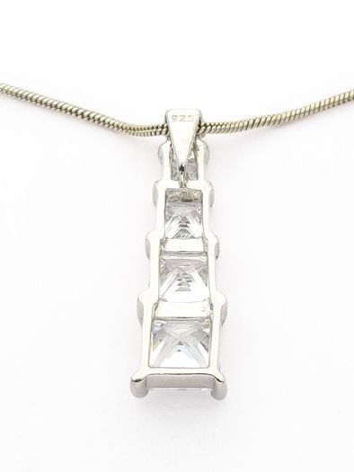 Silver Cubic Zirconia Necklace