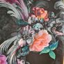 TED BAKER MARCELA black oriental floral dress midi Size 2 UK 10 Image 6