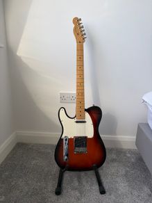 Telecaster, American Made, Left-Handed, Maple Fingerboard, Brown Sunburst