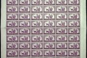 IRELAND 1960 10 x 6 Part Sheet 3p World Refugee Year Examples Margins