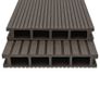 WPC Hollow Decking Boards with Accessories 10m(sqr) 2.2m Dark Brown Image 2