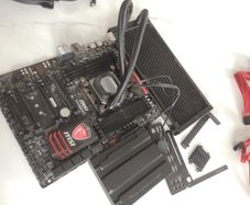 MSI X99A GAMING 7 Motherboard with extras including Triple pack Corsair cooler fans, VGA cables,thermal paste, installation guide & CD
