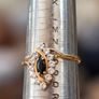 9ct Gold Garnet & Cubic Zirconia Ring Image 5