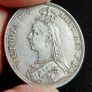 1892 Queen Victoria Silver Crown Image 4