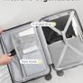 Carry On Suitcase for Airplanes PC Hard Shell Luggage with Smooth Spinner Wheels & TSA Lock (56x36x24 cm, Black) Image 2