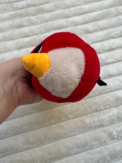 Angry Birds Plush Backpack Clip Red Bird approx. 10 cm. Used Please see photos