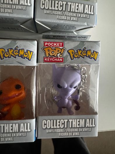 pokemon pop keyring x6